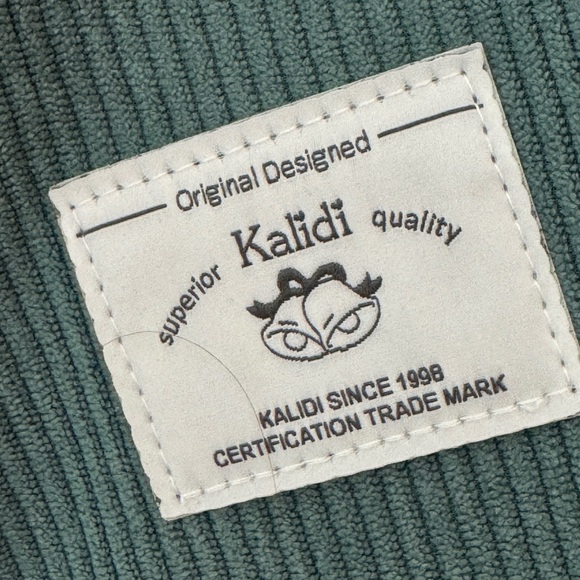 Kalidi-Casual Green Corduroy Tote Bag with Slouchy Design-NWOT - Picture 9 of 9